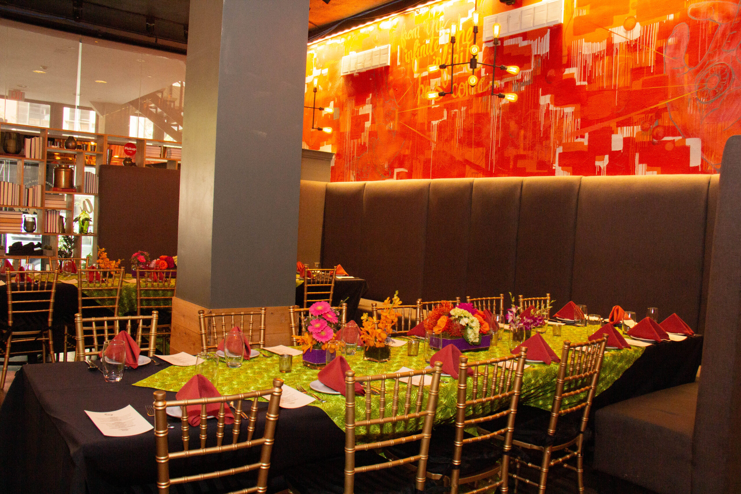 Private dining setup at Veda Indian Bistro Philadelphia